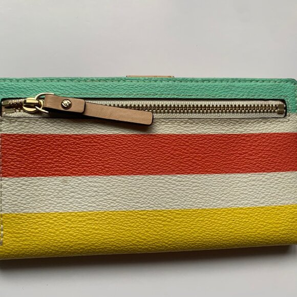 Kate Spade New York Rainbow Stripe Continental Wallet - Picture 6 of 10